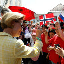 Dronning Sonja i Radovljica (Foto: Lise Åserud / Scanpix)